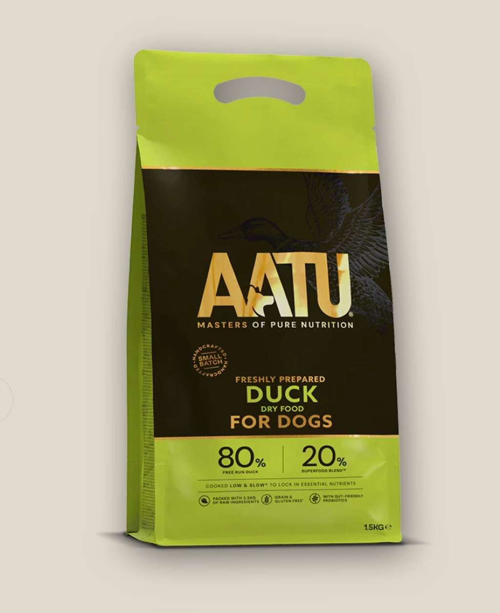 ATU Freshly Prepared Duck Dry Food For Dogs