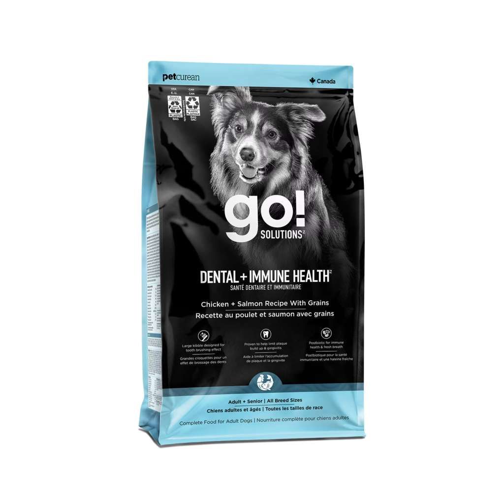 Petcurean GO! Solutions Dental + Immune Health Chicken + Salmon Recipe With Grains