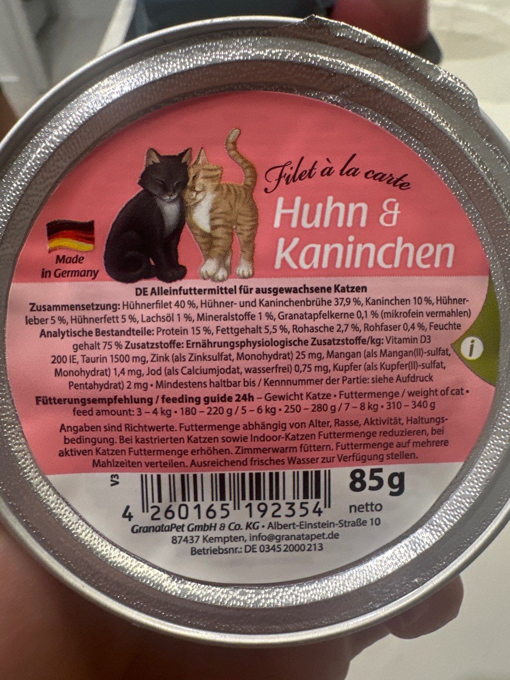 GranataPet Filet à la carte Huhn & Kaninchen