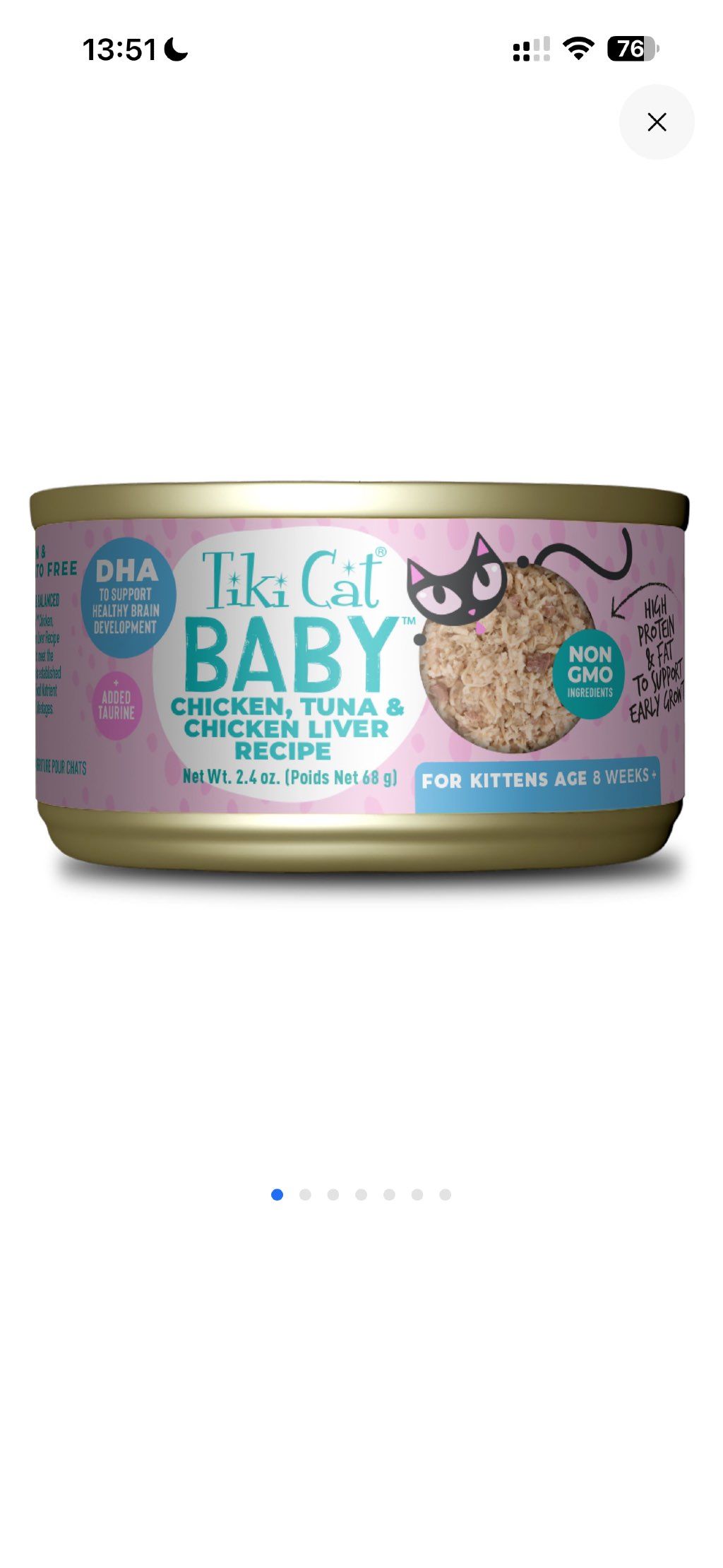 Tiki Cat Baby Shreds Chicken, Tuna & Chicken Liver Recipe