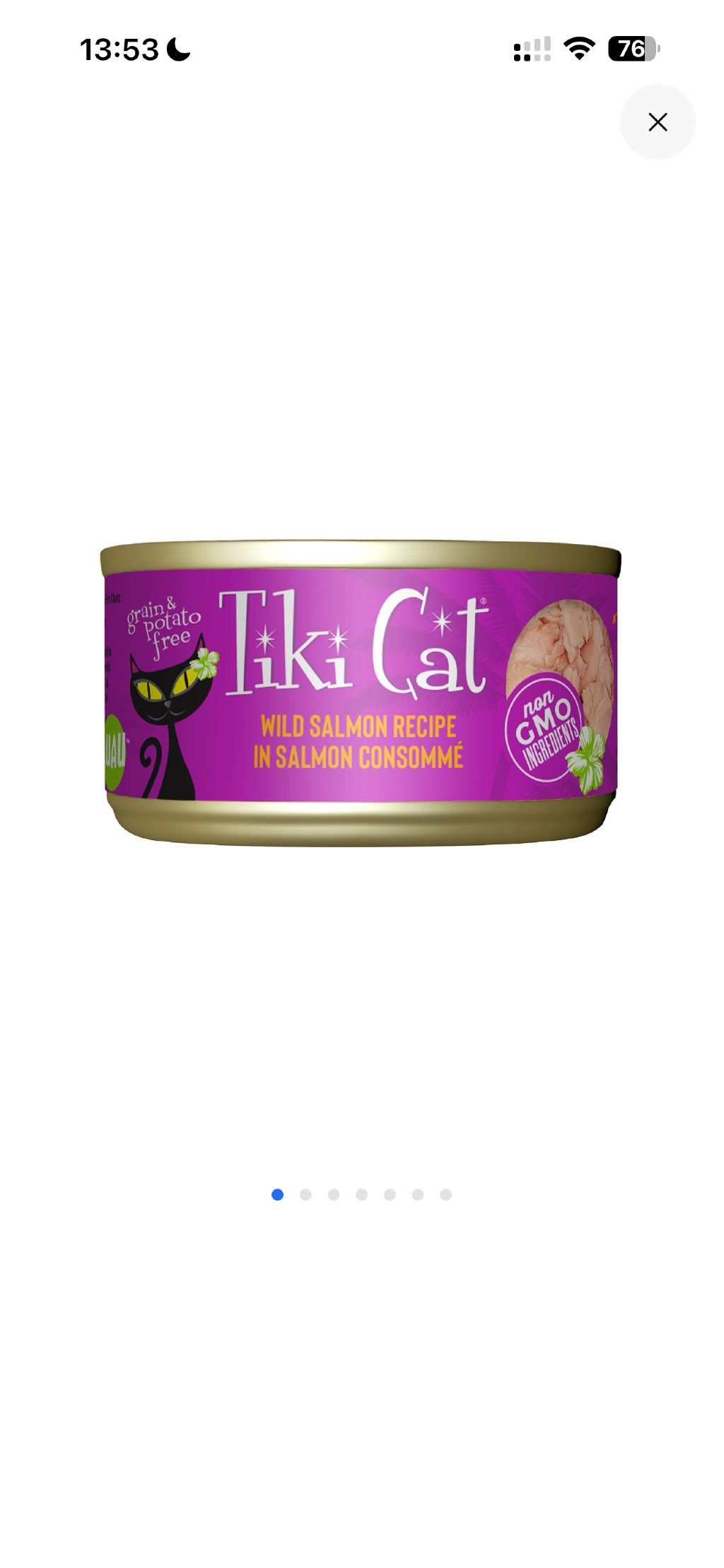 Tiki Cat Luau Wild Salmon Recipe in Salmon Consommé