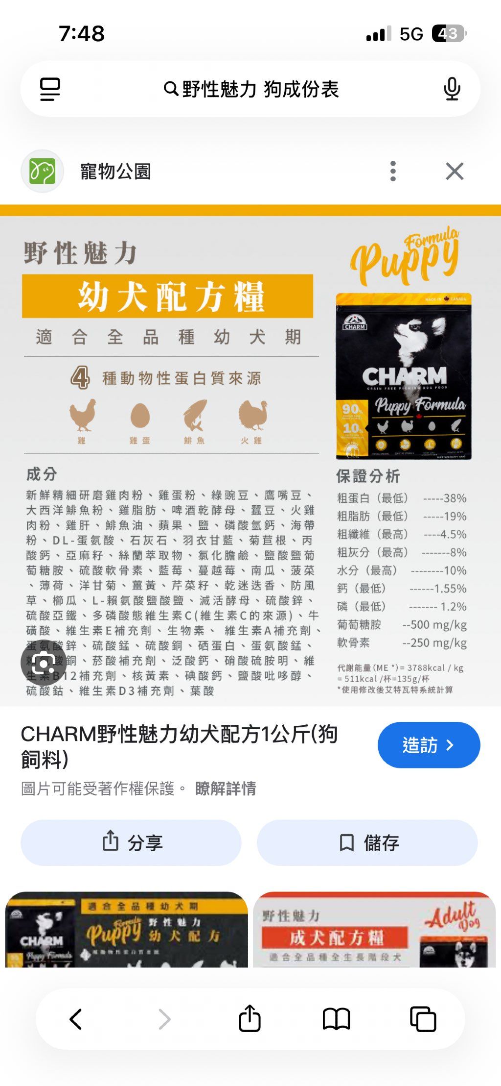 CHARM Puppy Formula