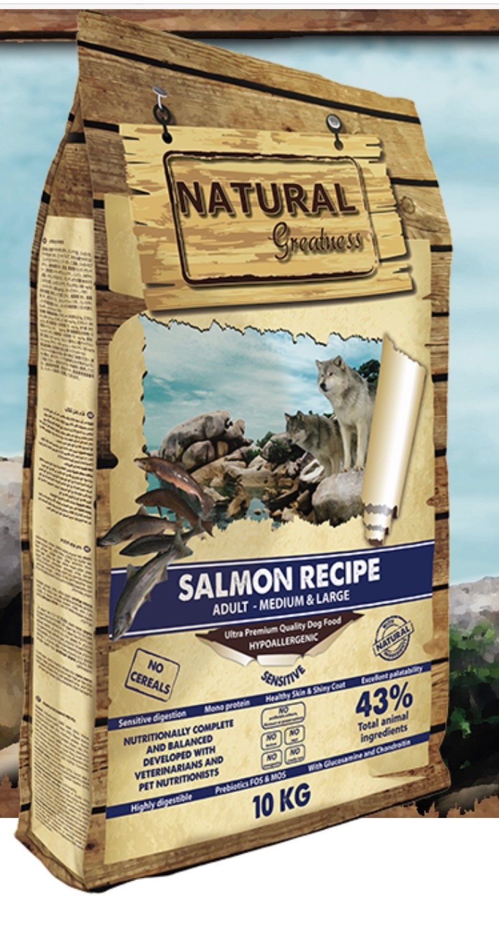 Natural Greatness Salmon Recipe Adult - Medium & Large