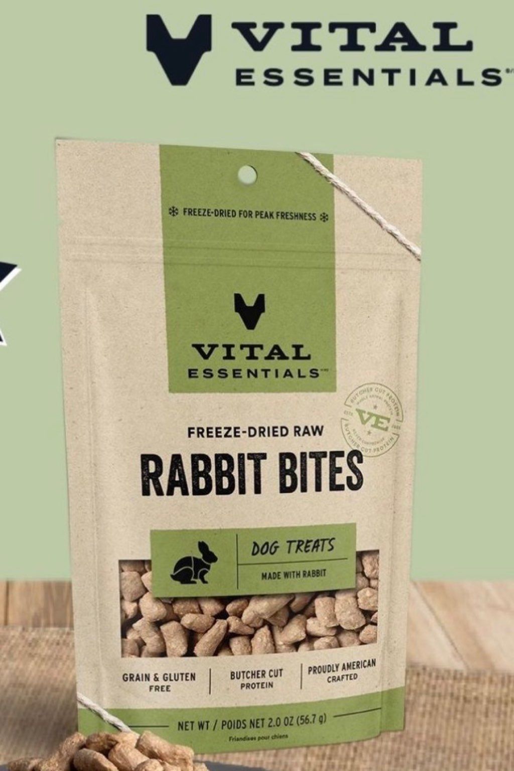 Vital Essentials Freeze-Dried Raw Rabbit Bites