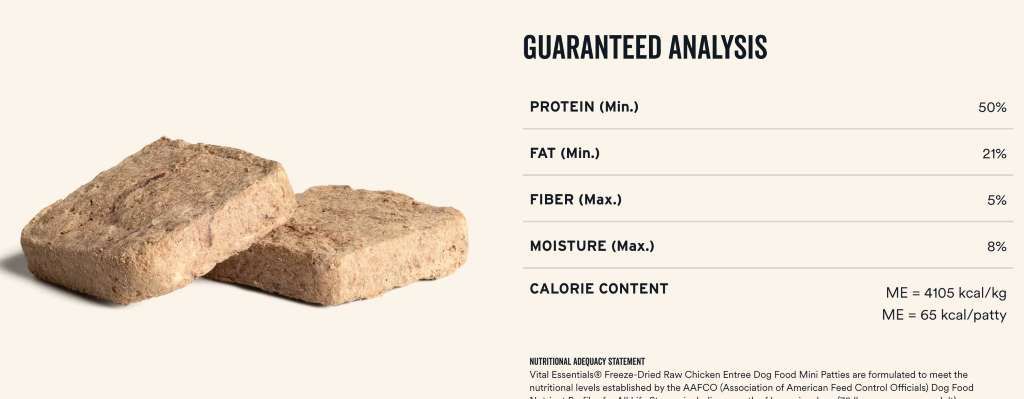 Vital Essentials Freeze-Dried Raw Chicken Entree Mini Patties (3 of 3)