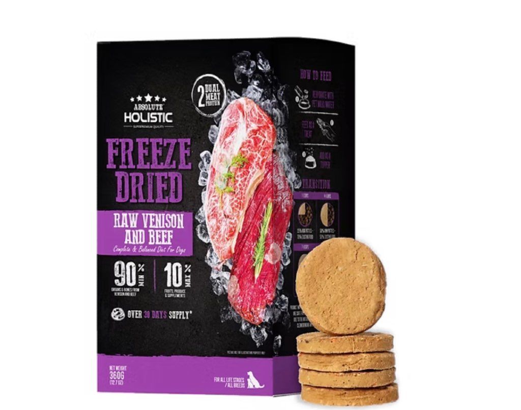 Absolute Holistic Freeze Dried Raw Venison and Beef