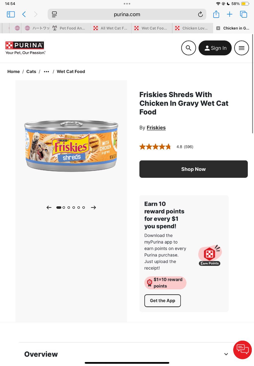 Friskies Friskies Shreds With Chicken In Gravy Wet Cat Food