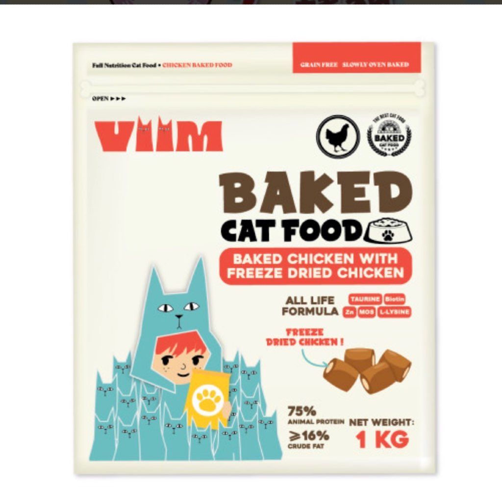 VIIM Baked Cat Food - Baked Chicken with Freeze Dried Chicken
