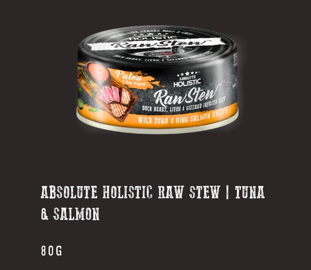 Absolute Holistic Raw Stew Tuna & Salmon