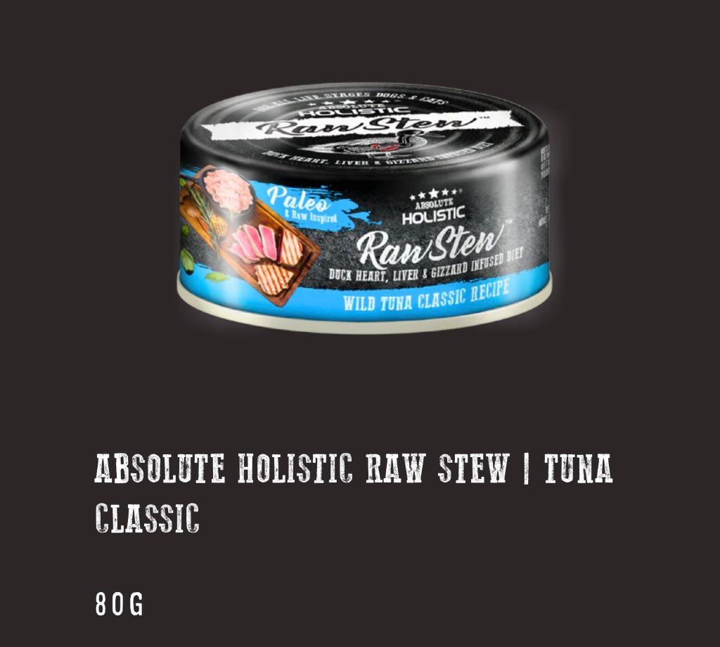 Absolute Holistic Raw Stew Wild Tuna Classic Recipe