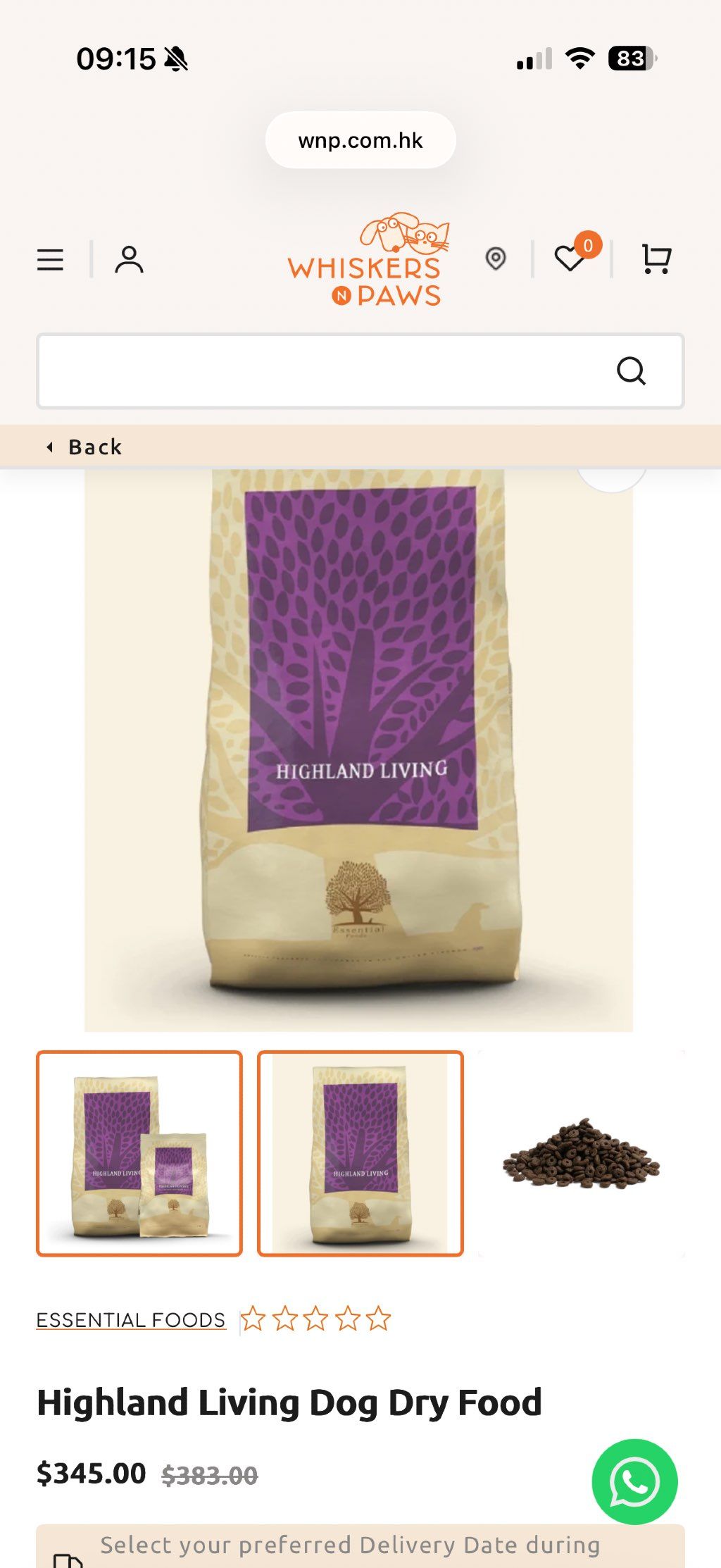 Essential Foods Highland Living Dog Dry Food
