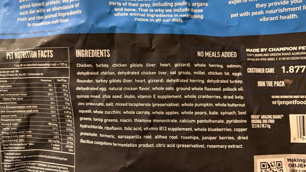 ORIJEN Amazing Grains Original Dog Food (2 of 2)