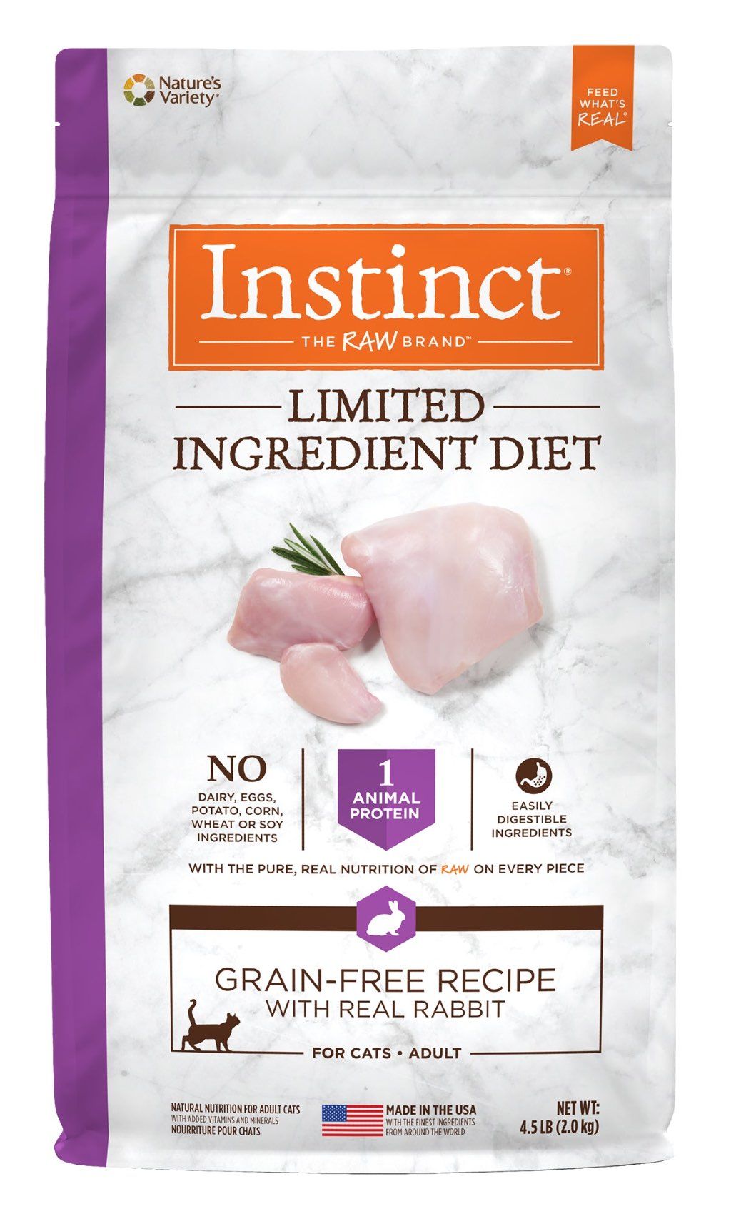 Nature's Variety Instinct Limited Ingredient Diet Grain-Free Recipe with Real Rabbit
