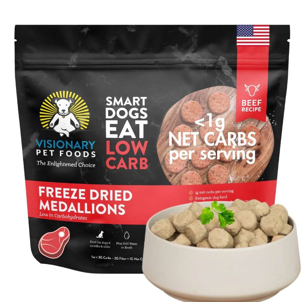 Visionary Pet Foods Freeze Dried Medallions Beef Recipe