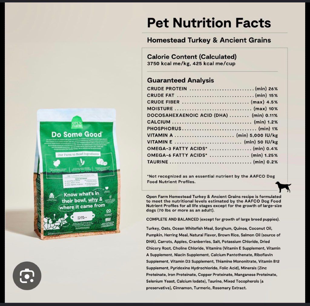 Open Farm Homestead Turkey & Ancient Grains