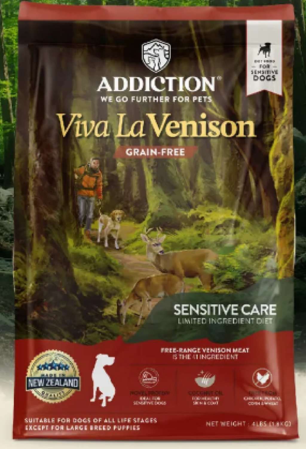 Addiction Viva La Venison Sensitive Care Grain-Free Limited Ingredient Diet