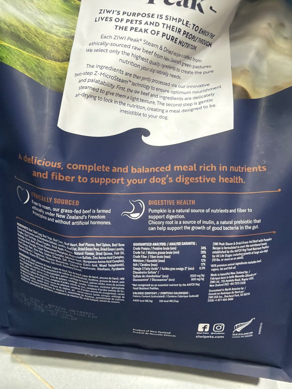 Ziwi Peak Steam & Dried Grass-Fed Beef with Pumpkin Recipe (3 of 3)