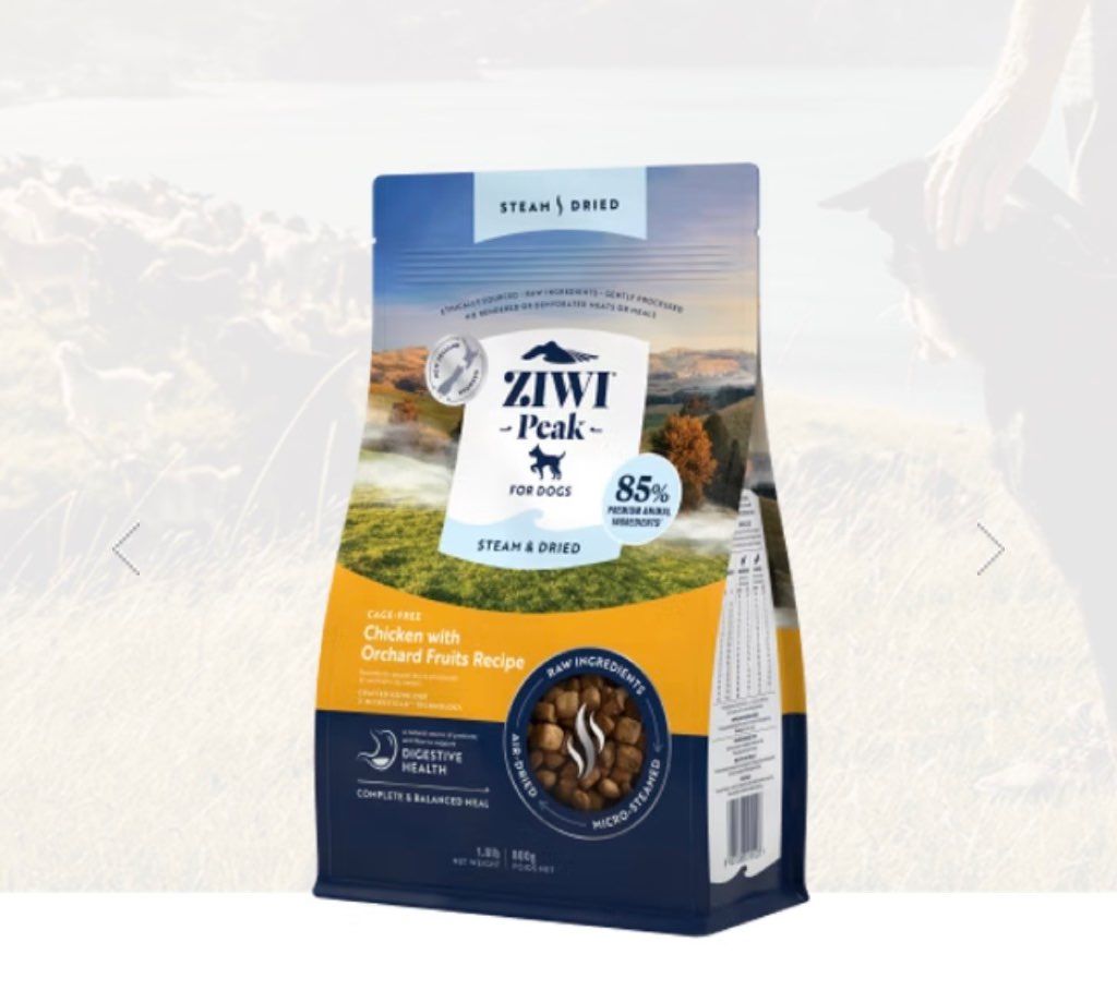 ZIWI Peak Steam & Dried Chicken with Orchard Fruits Recipe