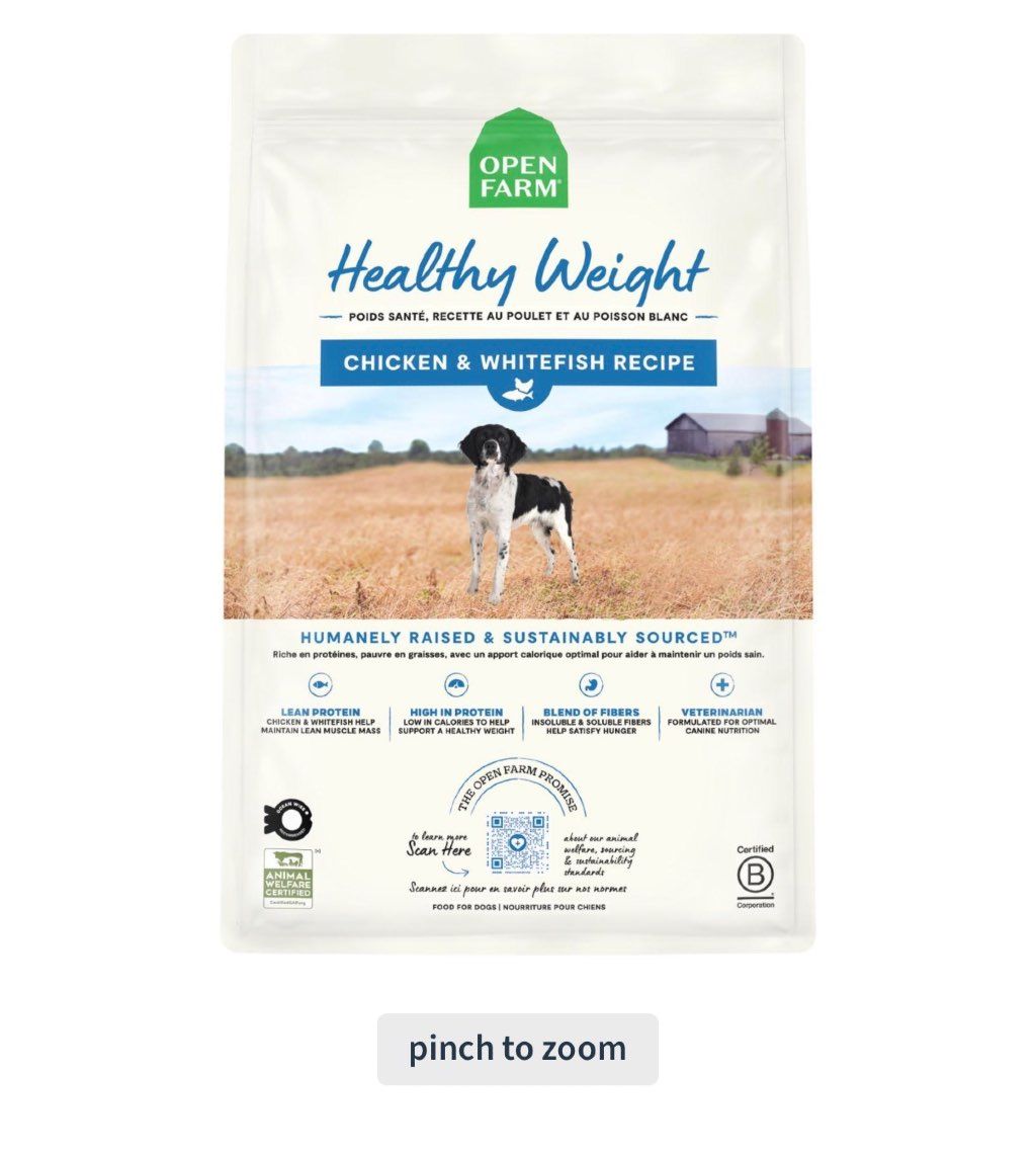 Open Farm Healthy Weight Chicken & Whitefish Recipe