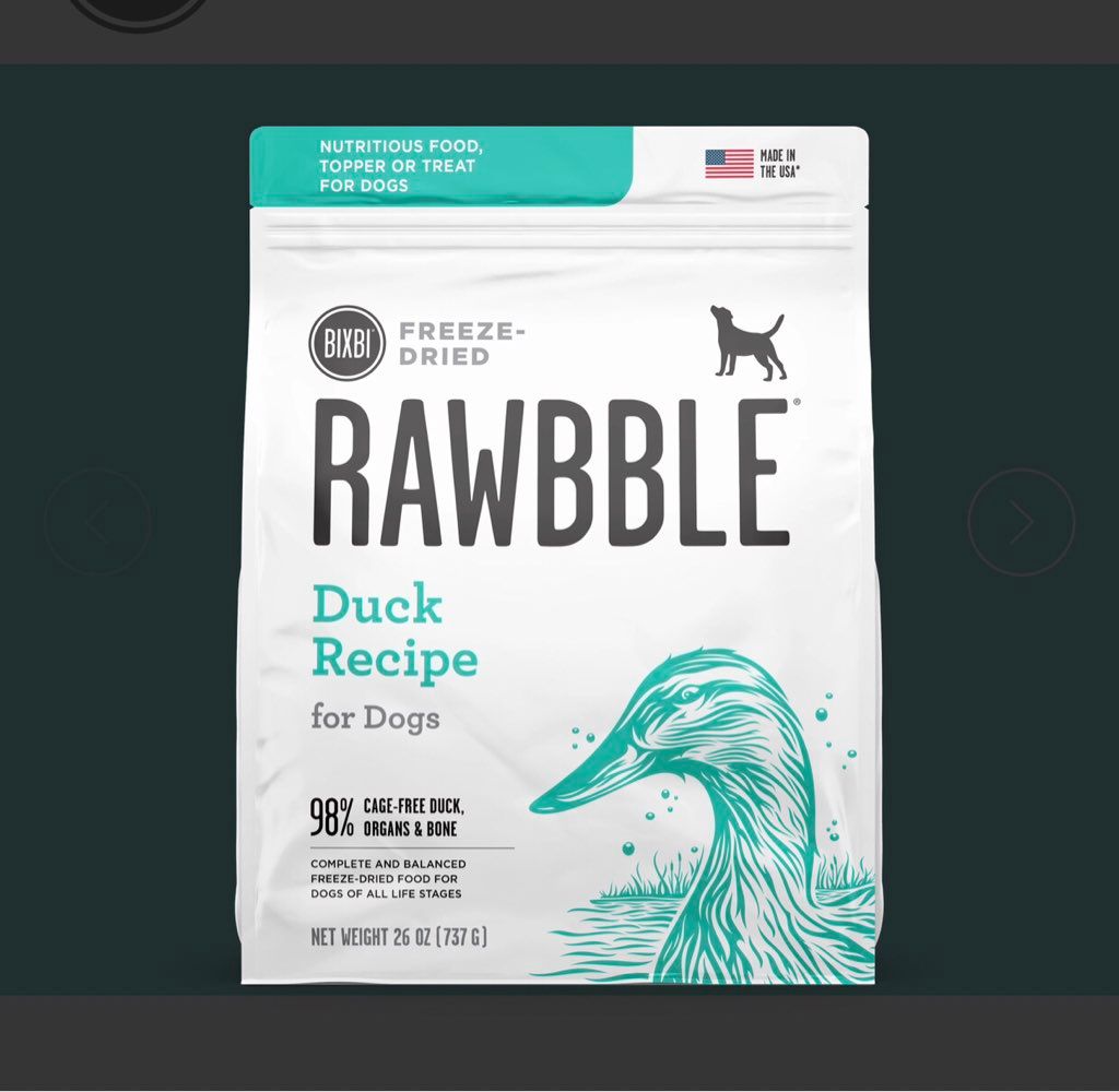 BIXBI Rawbble Duck Recipe