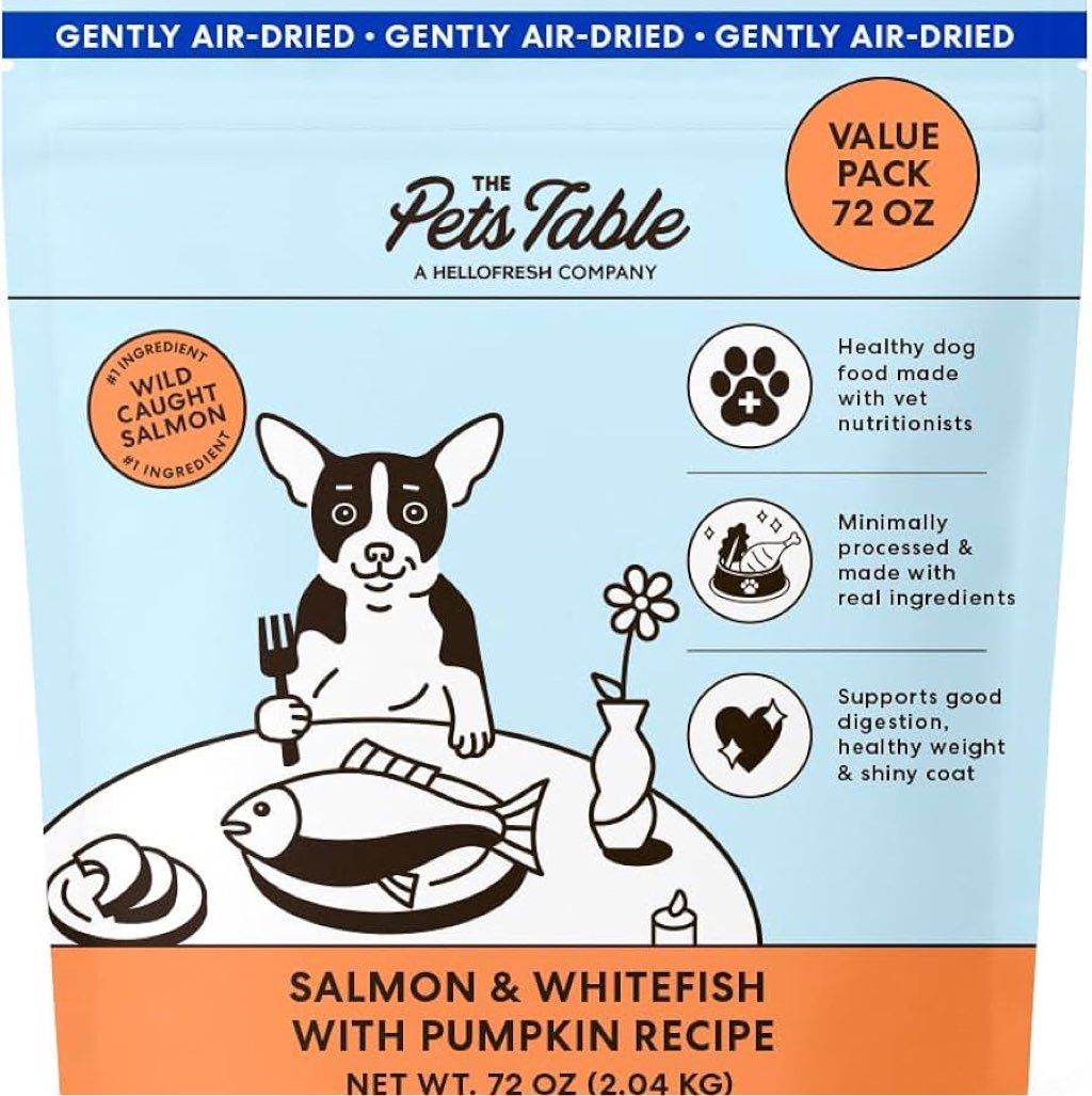 The Pets Table Salmon & Whitefish with Pumpkin Recipe