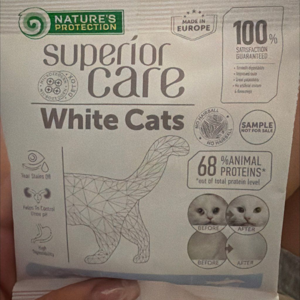 Nature's Protection Superior Care White Cats with Herring for Adult Cats