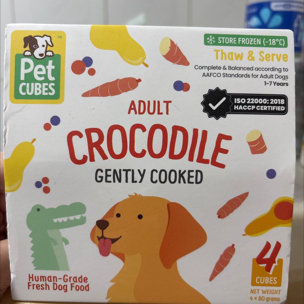 PetCubes Adult Crocodile Gently Cooked