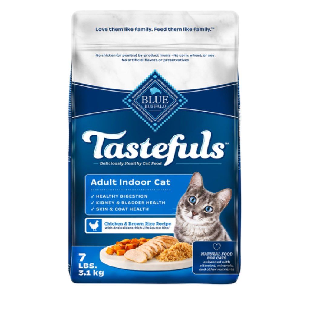 Blue Buffalo Tastefuls Adult Indoor Cat Chicken & Brown Rice Recipe