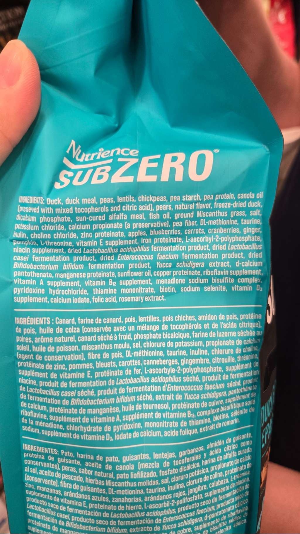 Nutrience SubZero Duck & Pear Recipe (3 of 3)