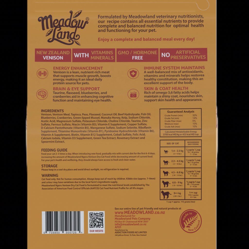 Meadow Land Ngeru Venison Complete & Balanced Recipe (3 of 3)