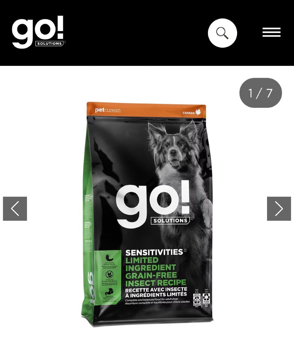 GO! Solutions Sensitivities Limited Ingredient Grain-Free Insect Recipe