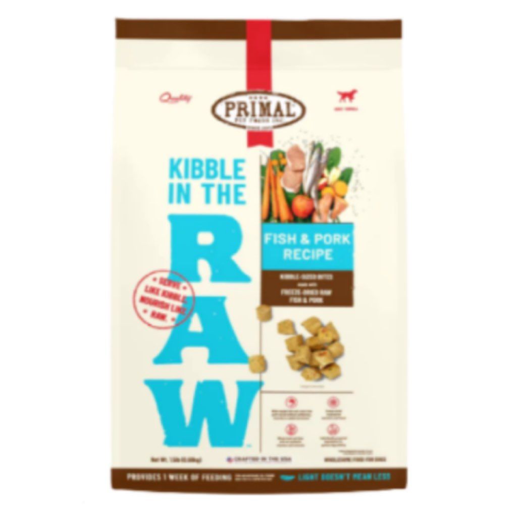 Primal Kibble in the Raw Fish & Pork Recipe