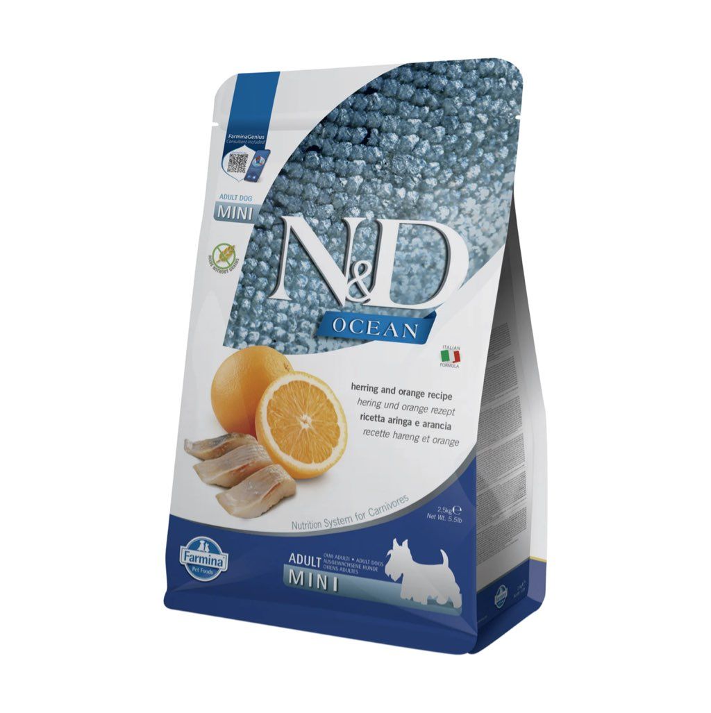 Farmina N&D Ocean Adult Mini Herring and Orange Recipe