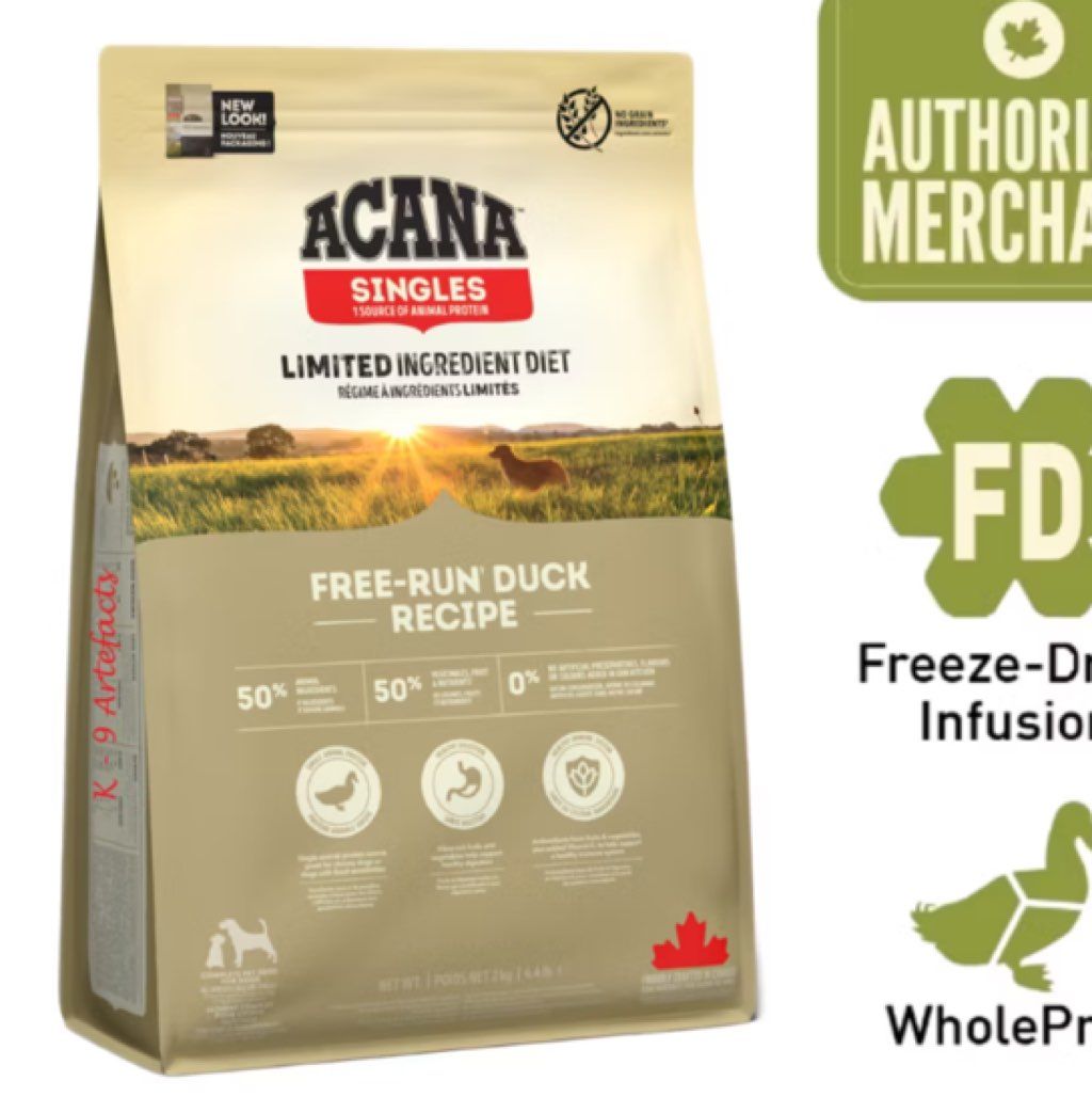 ACANA Singles Free-Run Duck Recipe Limited Ingredient Diet