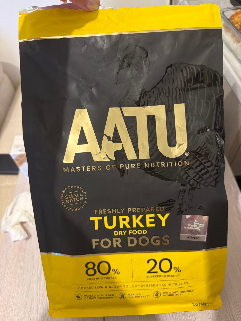 AATU Freshly Prepared Turkey Dry Food For Dogs