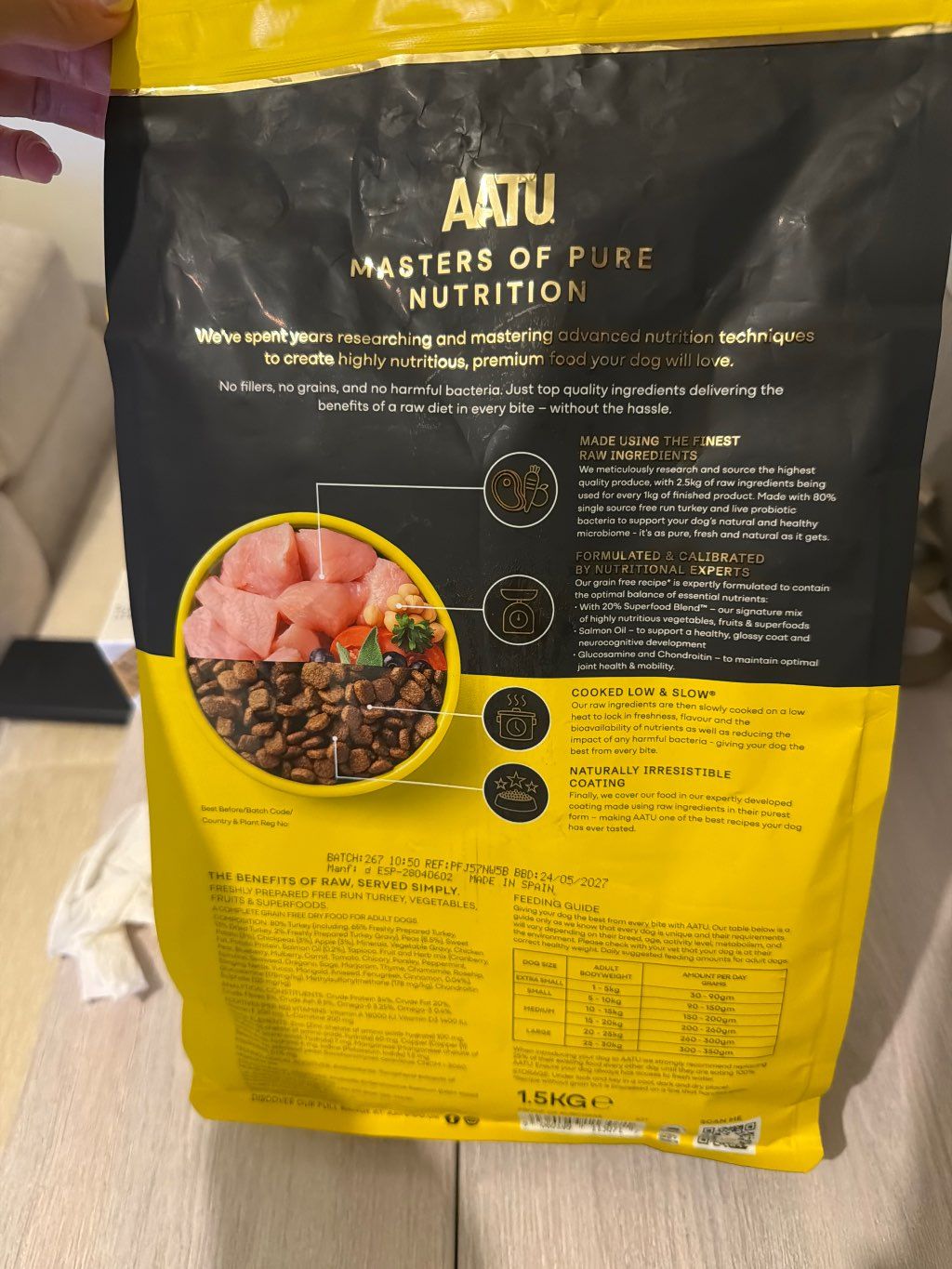 AATU Freshly Prepared Turkey Dry Food For Dogs (2 of 2)