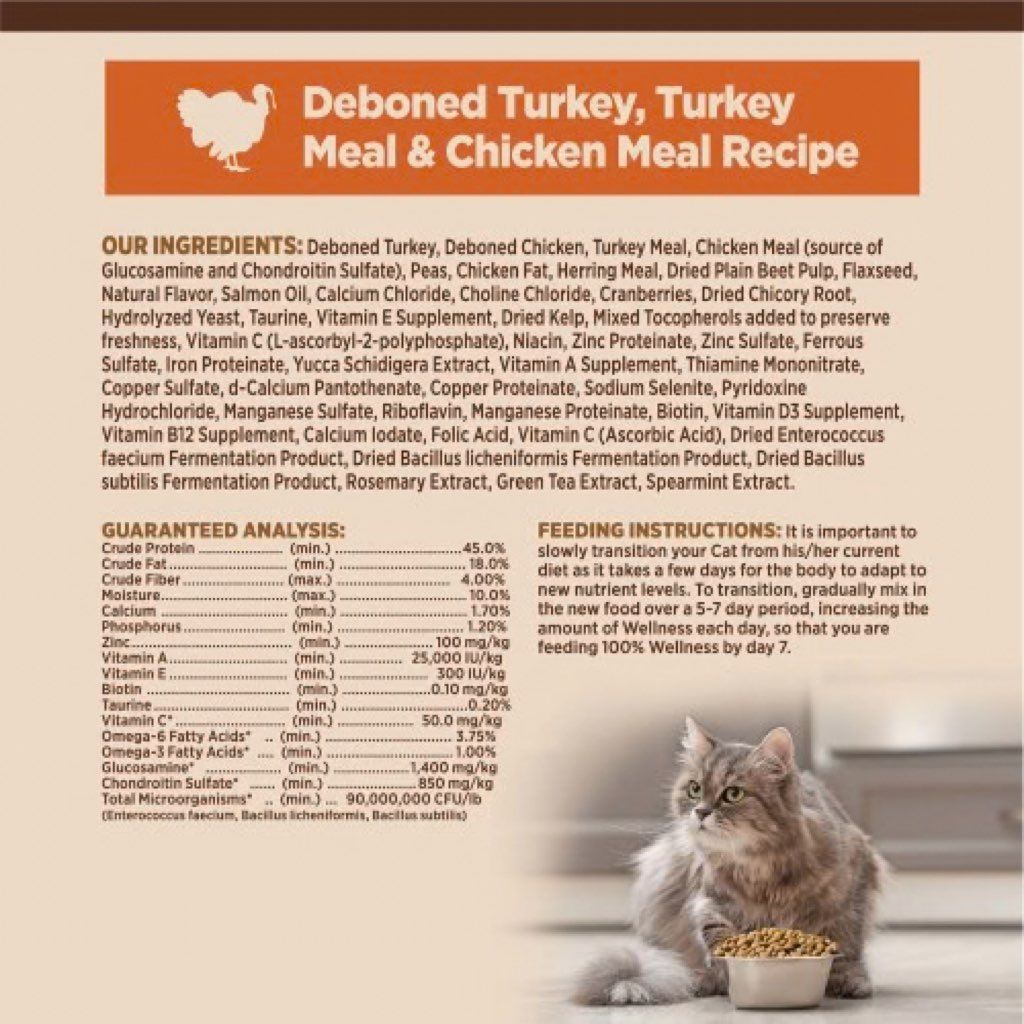Wellness CORE Original Deboned Turkey, Turkey Meal & Chicken Meal Recipe Adult (2 of 2)