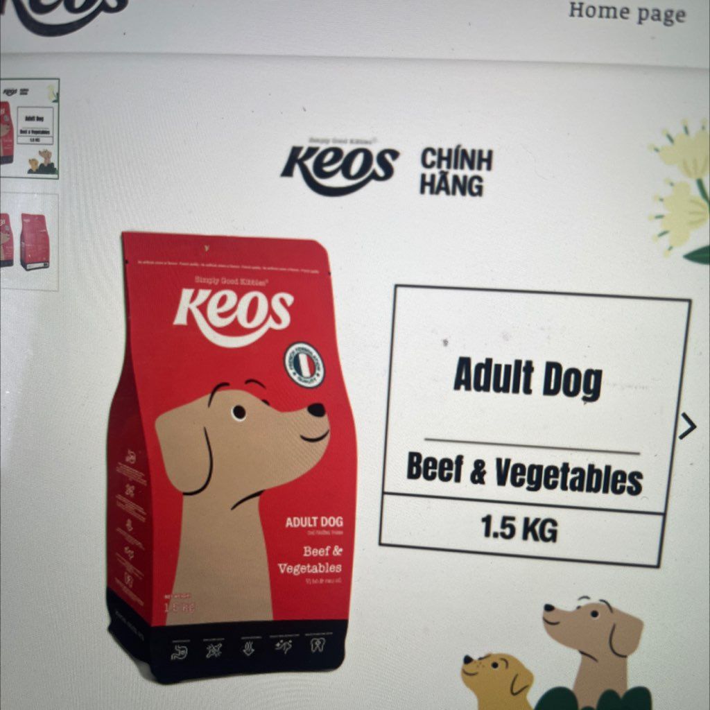 Keos Adult Dog Beef & Vegetables