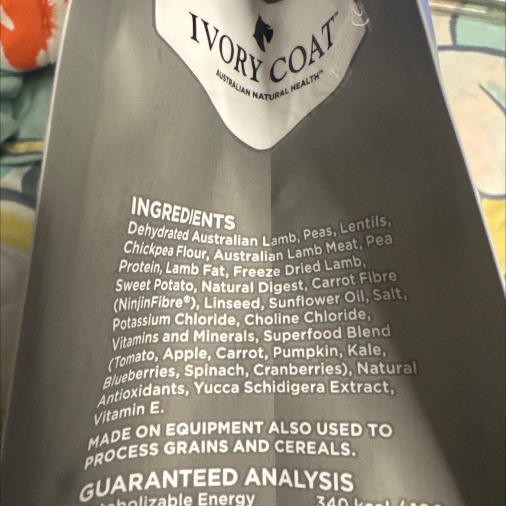 Ivory Coat Raw Health Sensitive Care Lamb + Freeze Dried Raw Lamb (3 of 3)