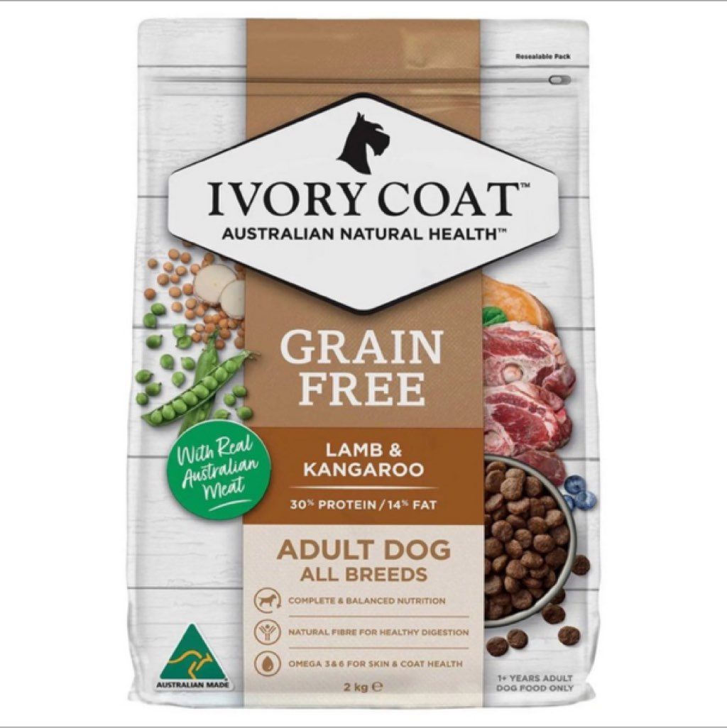 Ivory Coat Grain Free Lamb & Kangaroo Adult Dog All Breeds