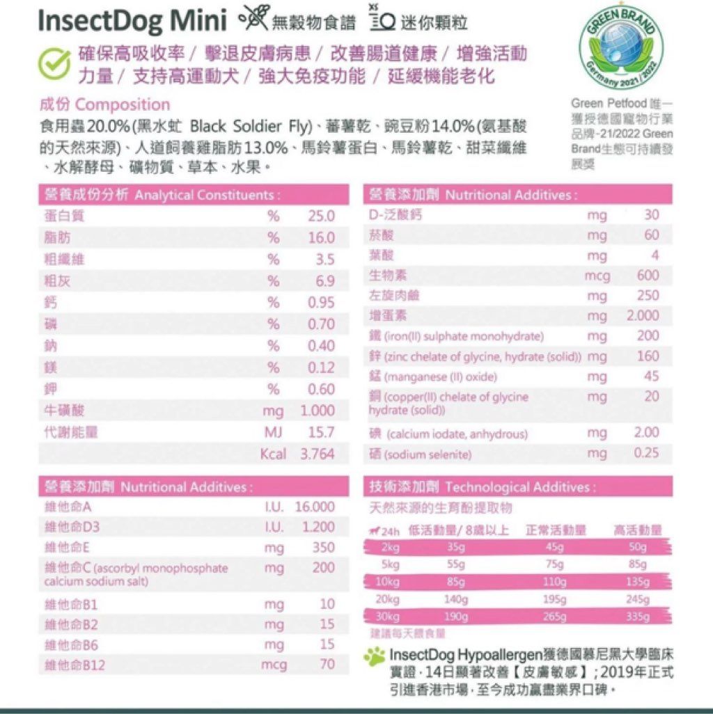 Green Petfood InsectDog Mini (2 of 3)
