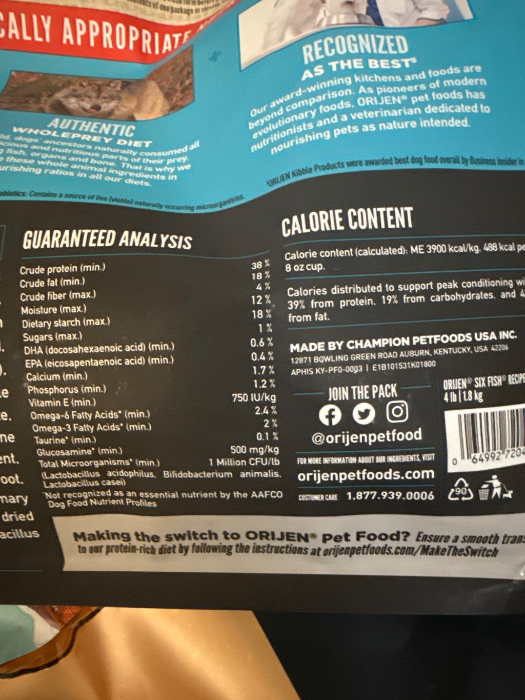 Orijen Amazing Grains Six Fish Recipe (3 of 3)