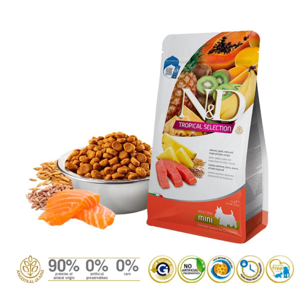 Tropical Selection Adult Dog Mini Salmon, Spelt and Oats