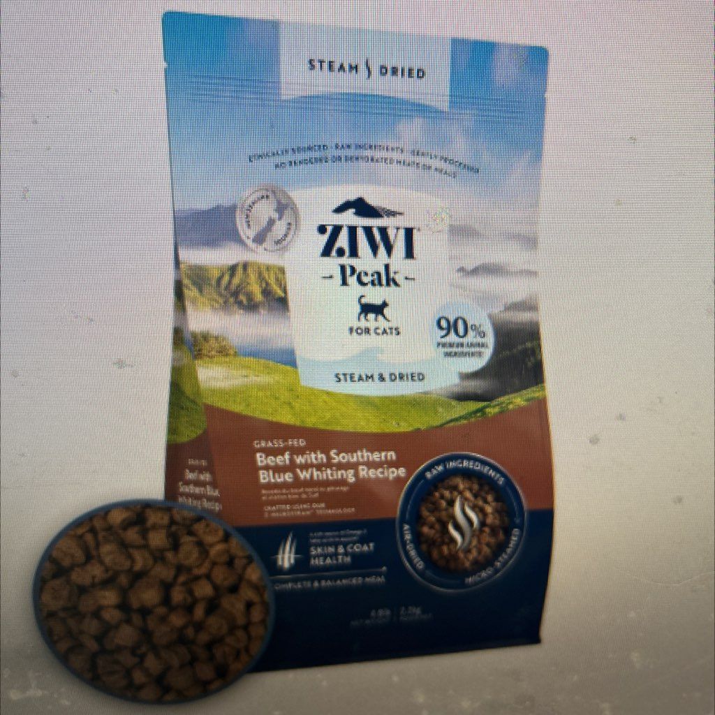 ZIWI Peak Steam & Dried Grass-Fed Beef with Southern Blue Whiting Recipe