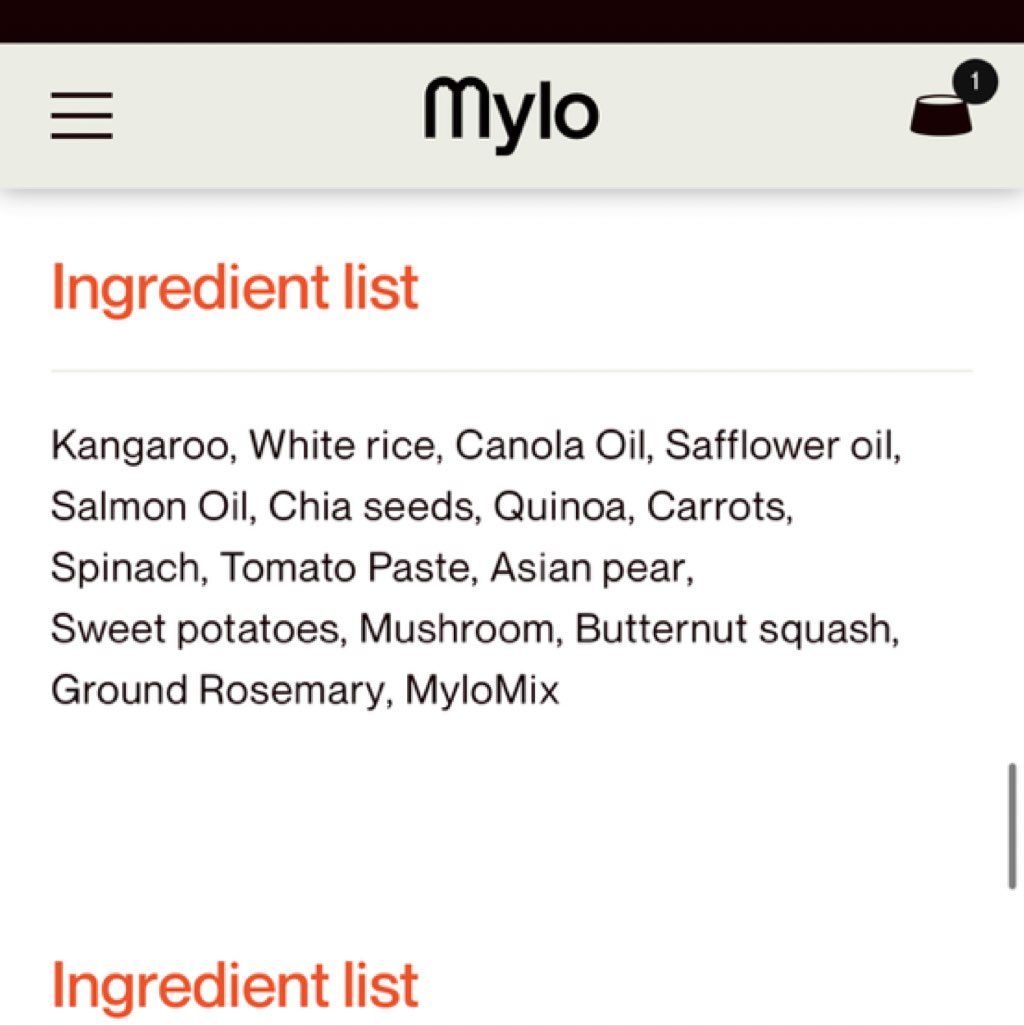 Mylo MyloMeals Kangaroo & Sweet Potatoes (2 of 3)