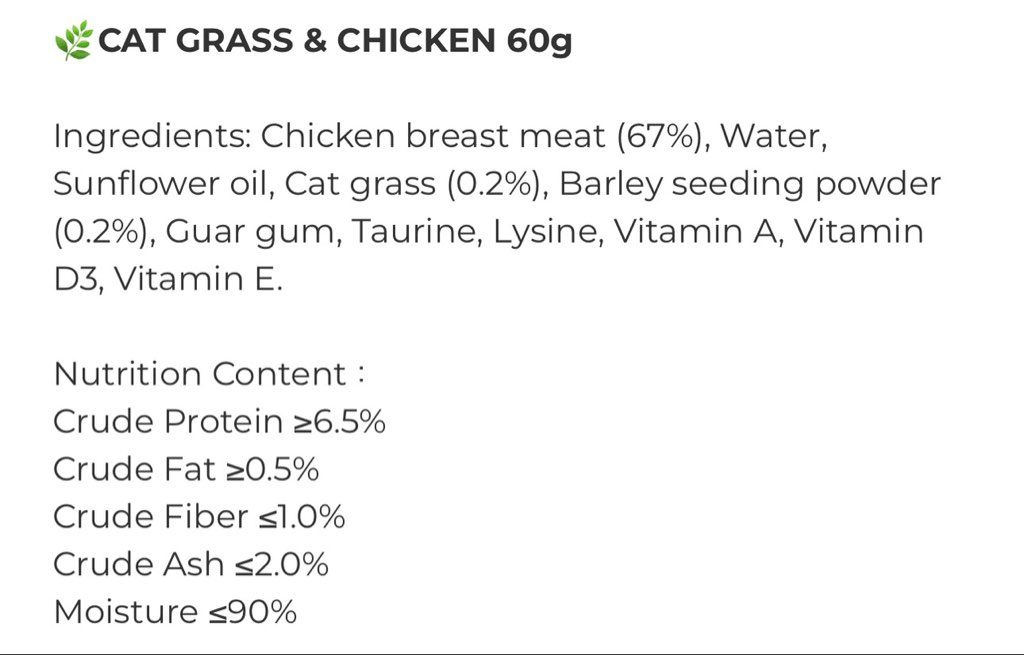 Cat Grass & Chicken