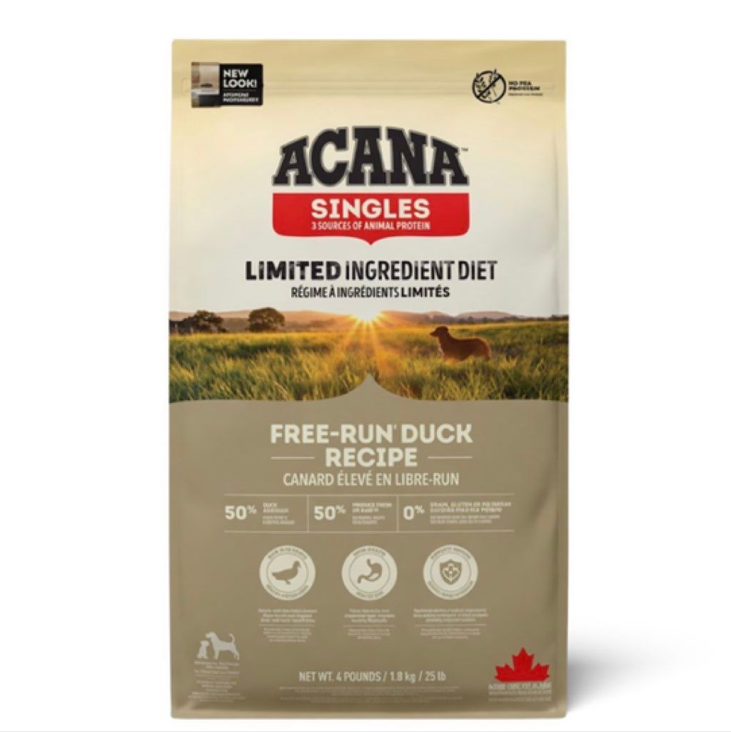Singles Free-Run Duck Recipe Limited Ingredient Diet