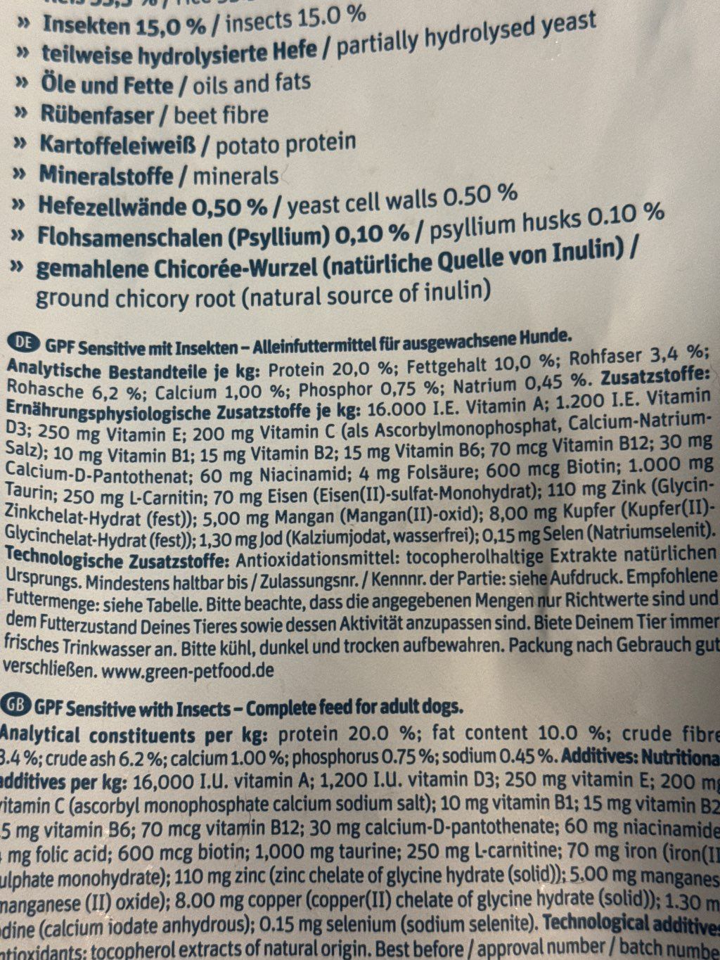 Green Petfood InsectDog Line Sensitive (3 of 3)