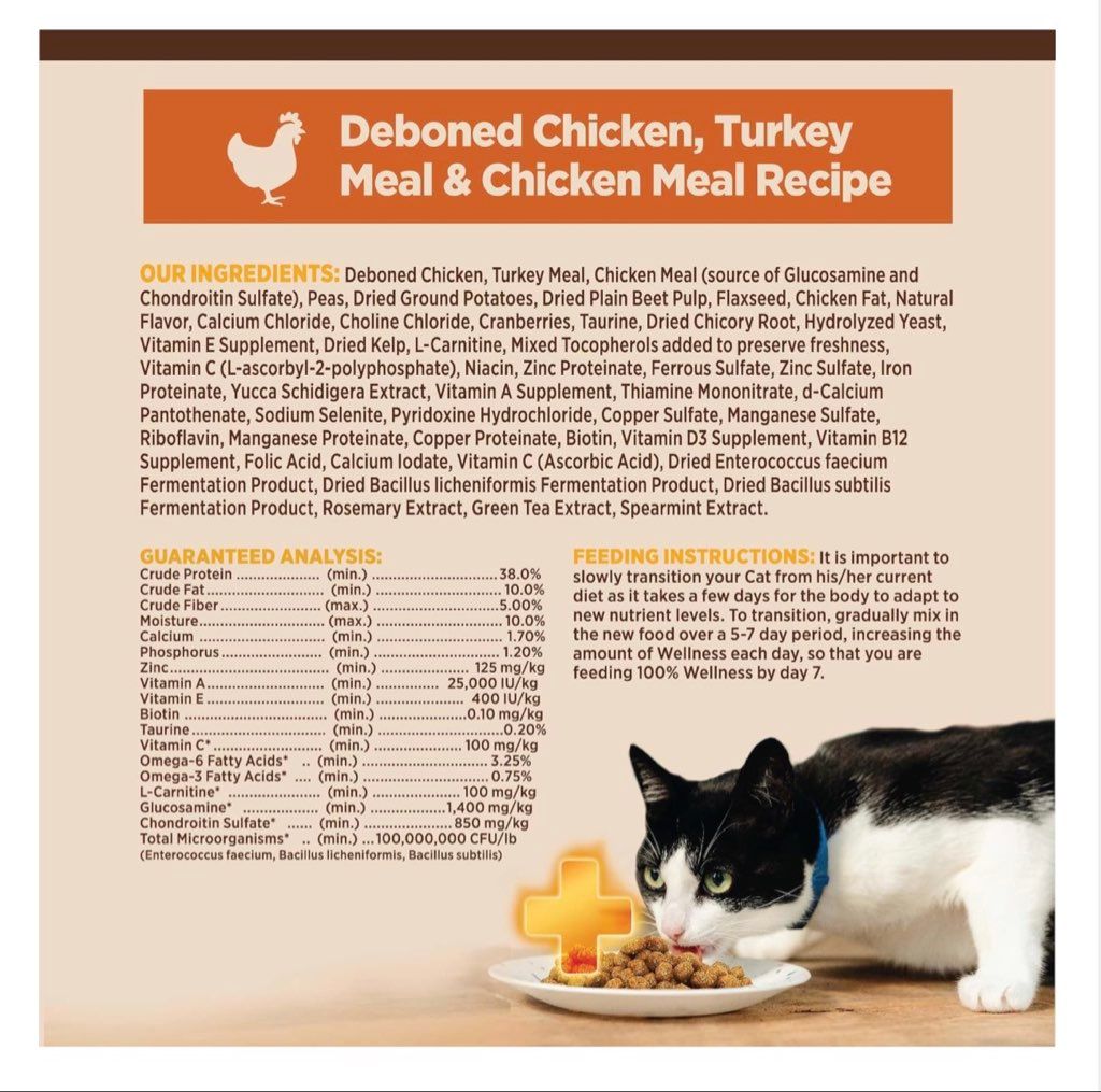 Wellness CORE+ Indoor Deboned Chicken, Turkey Meal & Chicken Meal Recipe Adult (2 of 2)