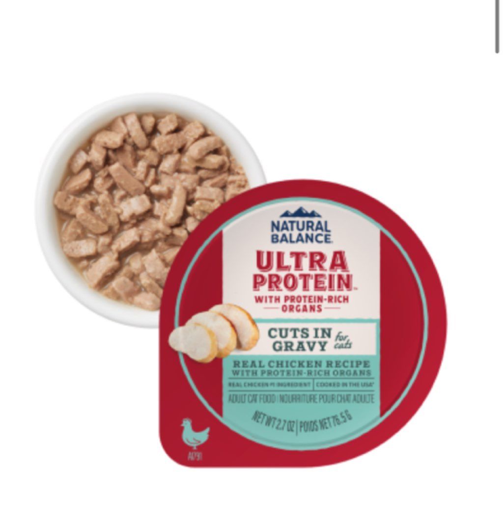 Natural Balance Ultra Protein Cuts in Gravy Real Chicken Recipe with Protein-Rich Organs
